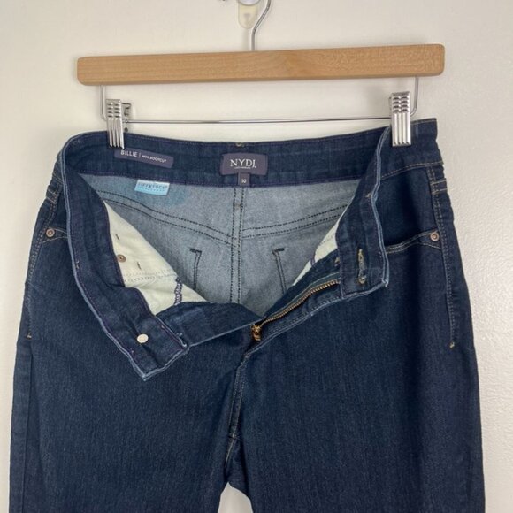 NYDJ Billie Mini Bootcut Dark Denim Short Jeans - Picture 5 of 11